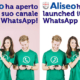 aperto il canale whatsapp di Aliseo